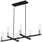 Quoizel Malamute Linear Chandelier 6 Lights Matte Black MUT640MBK - alternate 3